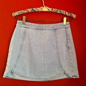Light Wash Denim Skirt